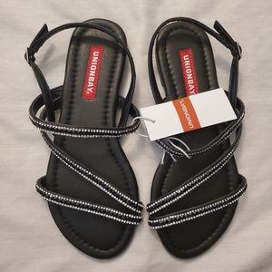 Unionbay Black Sandals